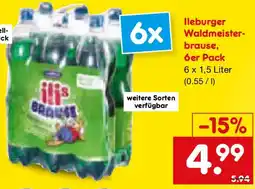 Netto Marken-Discount lleburger Waldmeisterbrause, 6er Pack Angebot