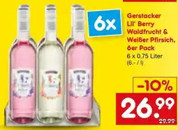 Netto Marken-Discount Gerstacker Lil' Berry Waldfrucht & Weißer Pfirsich, 6er Pack Angebot