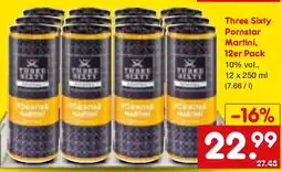 Netto Marken-Discount Three Sixty Pornstar Martini, 12er Pack Angebot