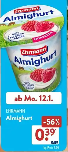 Aldi Süd EHRMANN Almighurt Angebot