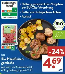 Aldi Süd BIO Bio-Hackfleisch, gemischt Angebot