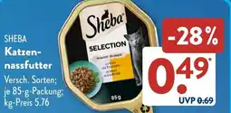 Aldi Süd SHEBA Katzennassfutter Angebot