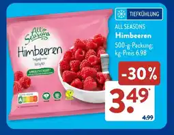 Aldi Süd ALL SEASONS Himbeeren Angebot