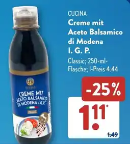 Aldi Süd CUCINA Creme mit Aceto Balsamico di Modena I. G. P. Angebot