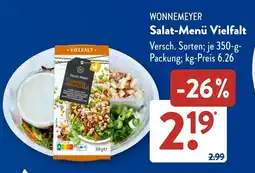 Aldi Süd WONNEMEYER Salat-Menü Vielfalt Angebot