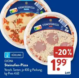 Aldi Süd CUCINA Steinofen-Pizza Angebot