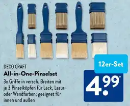 Aldi Süd DECO CRAFT All-in-One-Pinselset 12er-Set Angebot