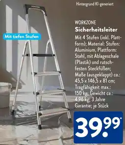 Aldi Süd WORKZONE Sicherheitsleiter Angebot
