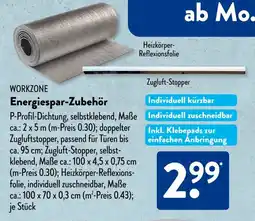Aldi Süd WORKZONE Energiespar-Zubehör Angebot