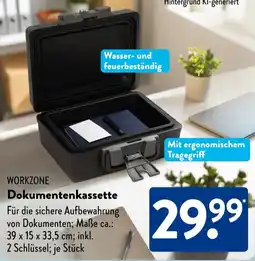 Aldi Süd WORKZONE Dokumentenkassette Angebot