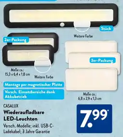 Aldi Süd CASALUX Wiederaufladbare LED-Leuchten Angebot