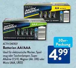 Aldi Süd ACTIV ENERGY Batterien AA/AAA Angebot