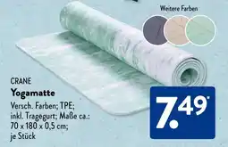 Aldi Süd CRANE Yogamatte Angebot