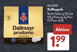 Aldi Süd DALLMAYR Kaffeepads Angebot