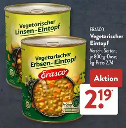 Aldi Süd ERASCO Vegetarischer Eintopf Angebot