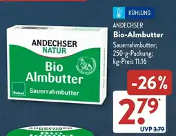 Aldi Süd ANDECHSER Bio-Almbutter Angebot