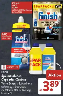 Aldi Süd FINISH Spülmaschinen- Caps oder -Zusätze Angebot