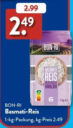 Aldi Süd BON-RI Basmati-Reis Angebot
