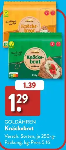 Aldi Süd GOLDÄHREN Knäckebrot Angebot
