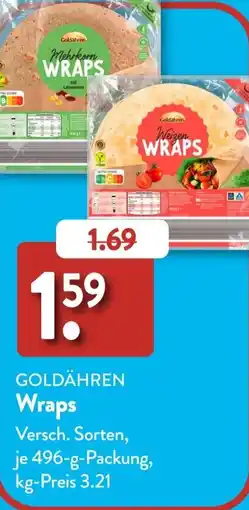 Aldi Süd GOLDÄHREN Wraps Angebot