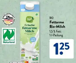 Aldi Süd BIO Fettarme Bio-Milch Angebot