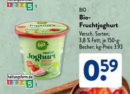 Aldi Süd BIO Bio- Fruchtjoghurt Angebot