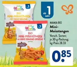 Aldi Süd MAMIA BIO Mini- Maisstangen Angebot