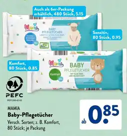 Aldi Süd MAMIA Baby-Pflegetücher Angebot
