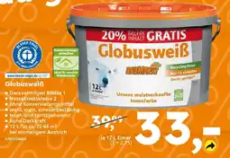 Globus Baumarkt Globusweiß Angebot