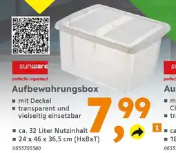 Globus Baumarkt sunware Aufbewahrungsbox Angebot
