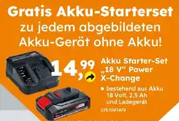 Globus Baumarkt Einhell Akku Starter-Set ,,18 V" Power X-Change Angebot
