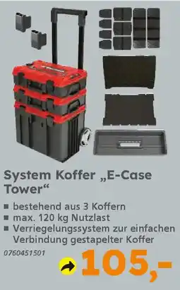 Globus Baumarkt Einhell System Koffer,,E-Case Tower" Angebot