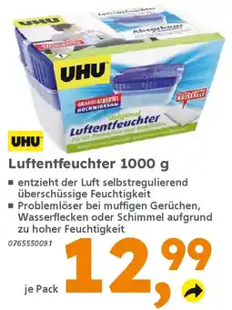 Globus Baumarkt UHU Luftentfeuchter 1000 g Angebot
