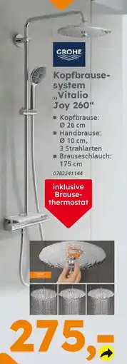 Globus Baumarkt GROHE Kopfbrause- system "Vitalio Joy 260" Angebot