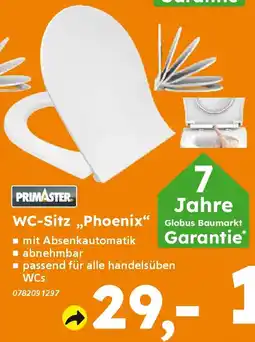Globus Baumarkt PRIMASTER WC-Sitz „Phoenix" Angebot