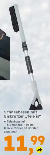 Globus Baumarkt Schneebesen mit Eiskratzer „,Tele is" Angebot