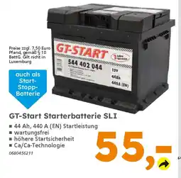 Globus Baumarkt GT-Start Starterbatterie SLI Angebot