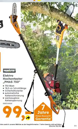 Globus Baumarkt PRIMASTER Elektro Hochentaster ,,PMAS 750" Angebot