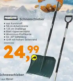 Globus Baumarkt PRIMASTER Schneeschieber Angebot