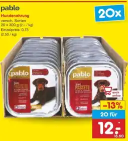 Netto Marken-Discount Pablo Hundenahrung Angebot