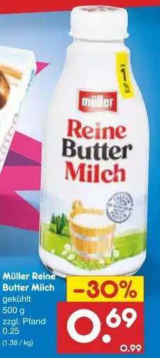 Netto Marken-Discount Müller Reine Buttermilch Angebot