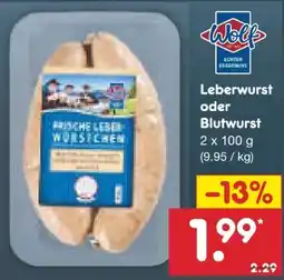 Netto Marken-Discount Wolf Leberwurst Angebot