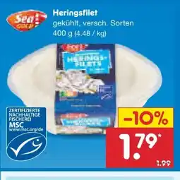 Netto Marken-Discount Seagold Heringsfilets Angebot