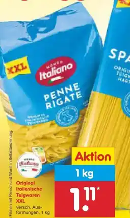 Netto Marken-Discount Mondo Italiano Original italienische Teigwaren XXL Angebot