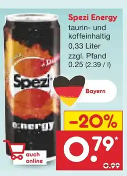 Netto Marken-Discount Spezi Energy Drink Angebot