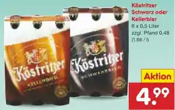 Netto Marken-Discount Köstritzer Schwarzbier Angebot