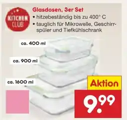 Netto Marken-Discount Kitchen Club Glasdosen Angebot