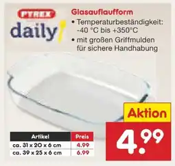 Netto Marken-Discount Pyrex Glasauflaufform Angebot