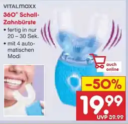 Netto Marken-Discount Vitalmaxx 360° Schall-Zahnbürste Angebot