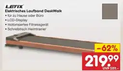Netto Marken-Discount Letix Elektrisches Laufband Desk Walk Angebot
